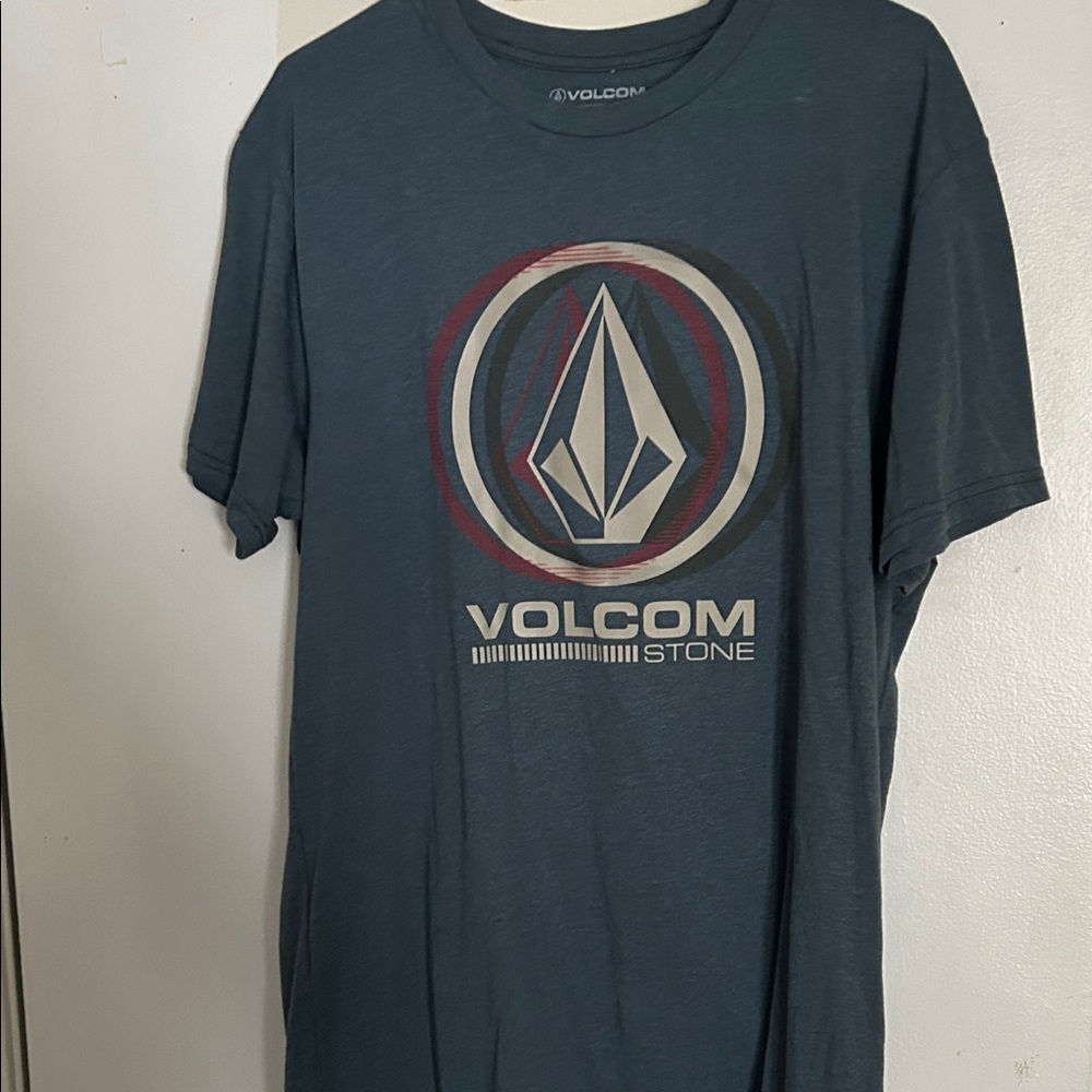 Volcom Blue Logo Tee